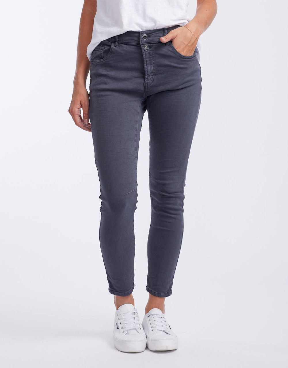 Ana & Lucy - Anna High RiseJeans - Grey - AL1 - Pizazz Boutique